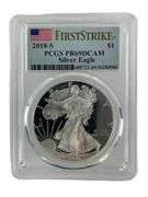2018 S US Mint American Eagle .999 Fine Silver PCGS PR69DCAM