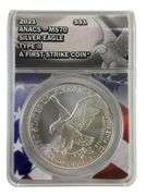 2021 ANACS Graded MS 70 American Silver Eagle 1 oz. Fine Silver Dollar