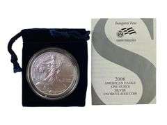 UNC 2006 US Mint American Silver Eagle 1 oz .999 Fine Silver
