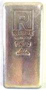 Reserve Scottsdale 1 Kilo .999 Fine Silver Ingot/Bar