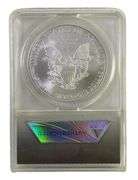2008 ANACS Graded MS 70 American Silver Eagle 1 oz. Fine Silver Dollar