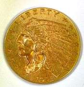 1915 $2.50 US Indian Head Gold Coin