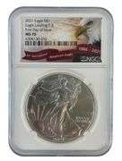 2021 First Day Issue Eagle Landing US Mint American Eagle .999 Fine Silver T2 NGC MS70