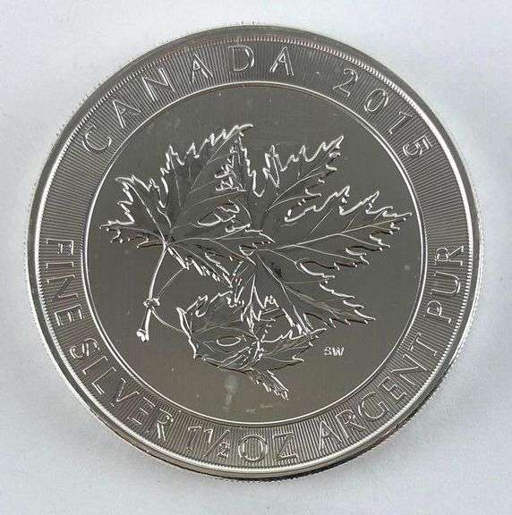 2015 $8 Canada Super Leaf 1 1/2oz. Fine Silver