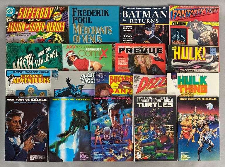 Group of 18 Comic Books and More - Matthew Bullock Auctioneers