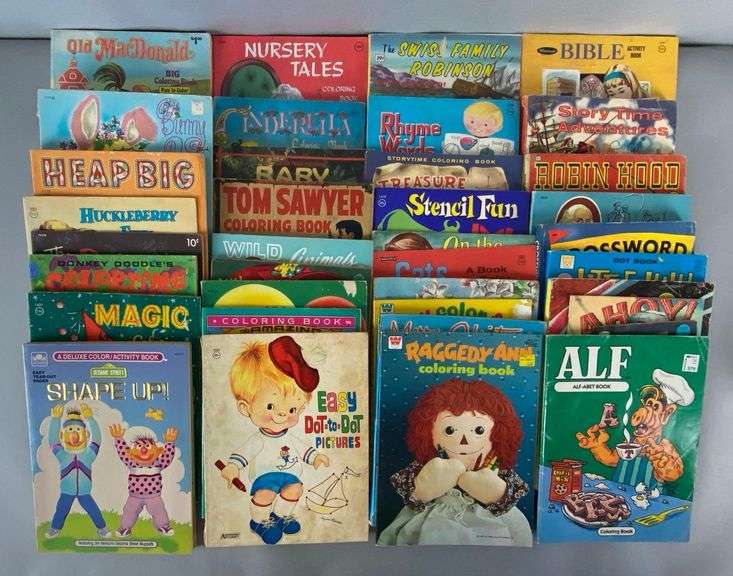 Group of 40+ Childrens Coloring and Activity Books - Matthew Bullock ...