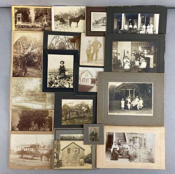 Group of 19 Antique Assorted Real Photos - Matthew Bullock Auctioneers