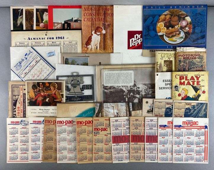 Group of Assorted Calendars and More - Matthew Bullock Auctioneers