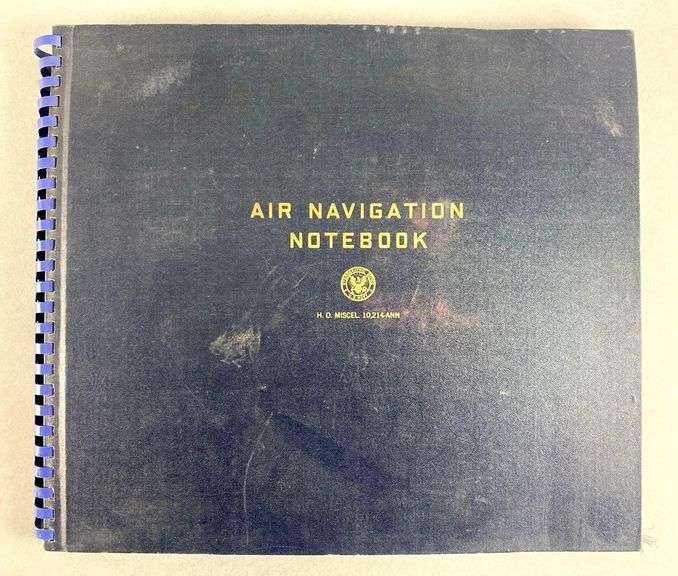 Air Navigation Notebook Hardcover - Matthew Bullock Auctioneers