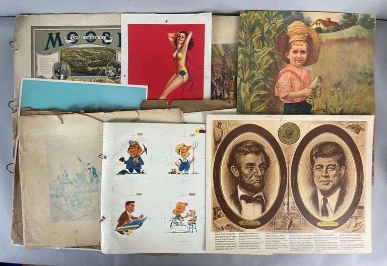 Group of 9 Assorted Lithographs and More - Matthew Bullock Auctioneers