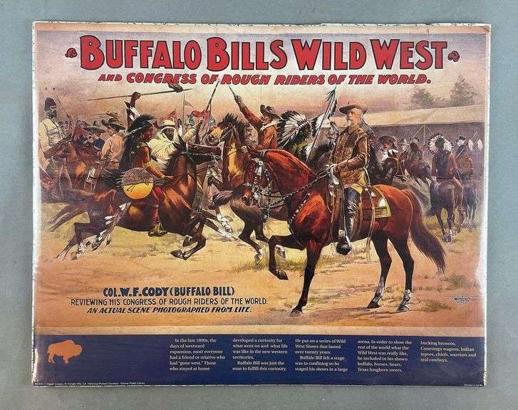 Reproduction Buffalo Bills Wild West Advertising Poster - Matthew ...