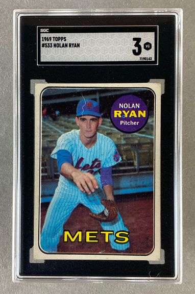 1969 Topps Nolan Ryan #533 SGC 3