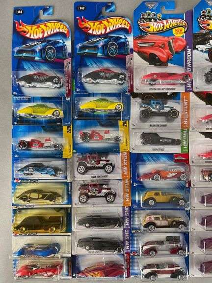 Group of 50+ Mattel Hot Wheels Rod and Custom Die-Cast Cars
