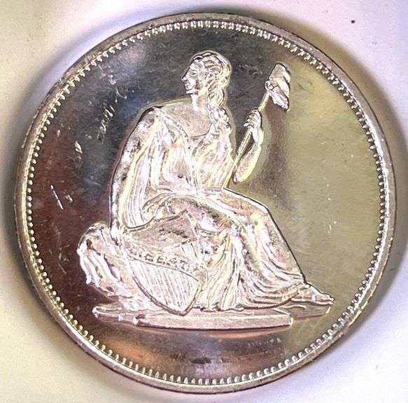 Awesome Vintage Seated Liberty 1 oz .999 Fine Silver Rounds