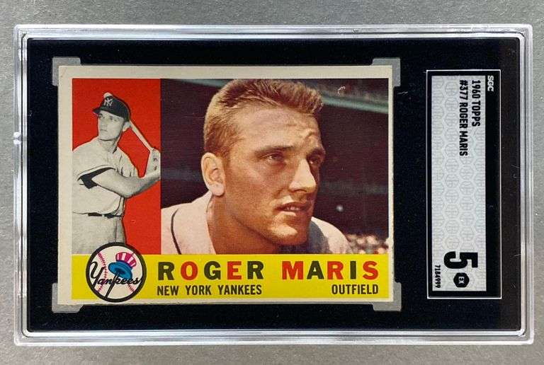 1960 Topps Roger Maris #377 SGC 5