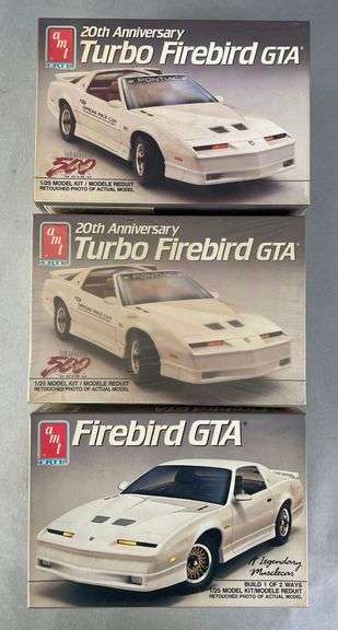 Group of 3 AMT Ertl Firebird GTA Model Kits - Matthew Bullock Auctioneers
