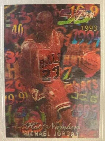 1995 Flair Hot Numbers Michael Jordan #4