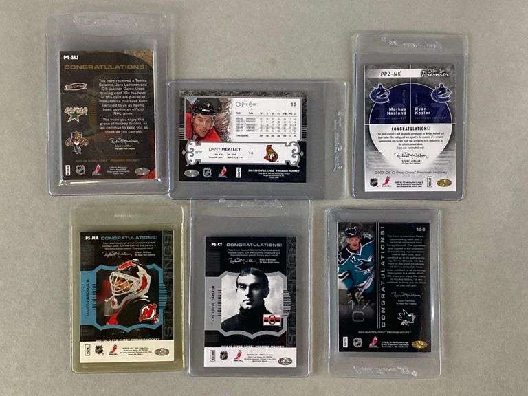 2008 O-Pee-Chee Premier Rare Remnants Triples Teemu Selanne, Lehtinen, and Jokinen 1/3 + 5 Other Jer