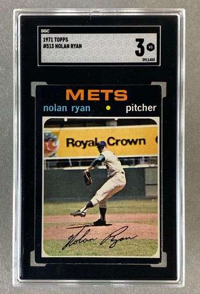 1971 Topps Nolan Ryan #513 SGC 3