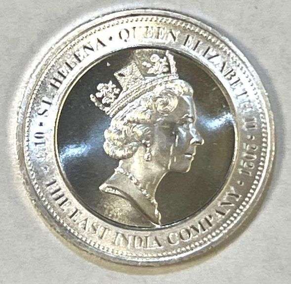 St. Helena Queen Elizabeth 1/10 oz .999 Fine Silver Round