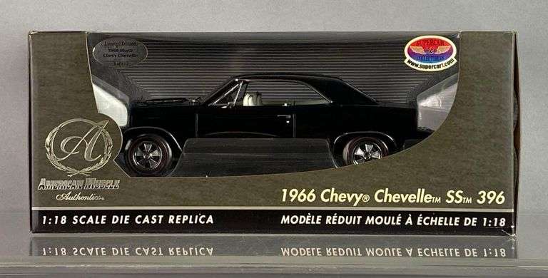 RC2 American Muscle Authentic 1966 Black Chevy Chevelle SS 396