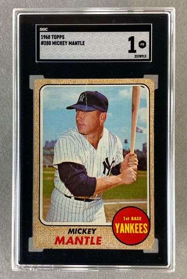 1968 Topps MIckey Mantle #280 SGC 1