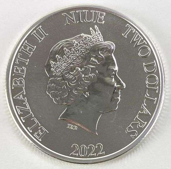 2022 $2 NIUE Darth Vader 1oz. .999 Fine Silver