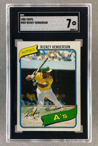 1980 Topps Rickey Henderson #482 SGC 7