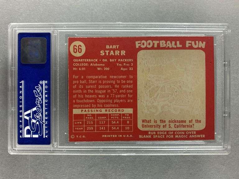 1958 Topps Bart Starr #66 PSA 7 mc