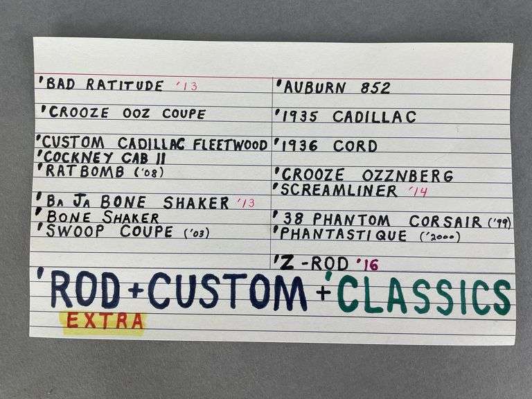 Group of 50+ Mattel Hot Wheels Rod and Custom Die-Cast Cars