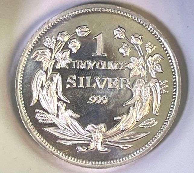 Awesome Vintage Seated Liberty 1 oz .999 Fine Silver Rounds