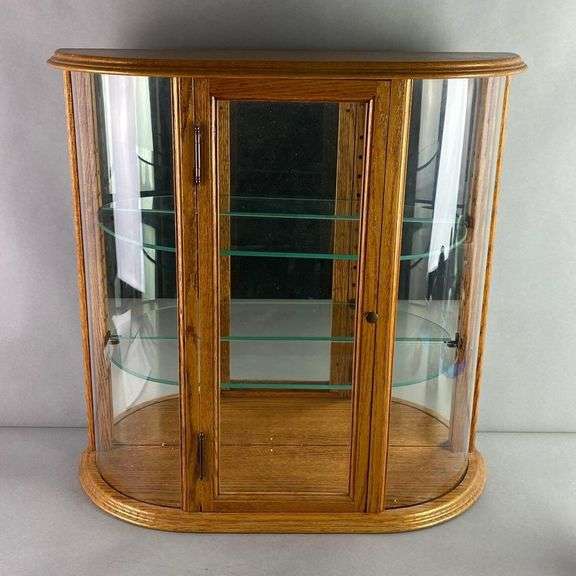 Oak Glass Table Top Display Matthew Bullock Auctioneers