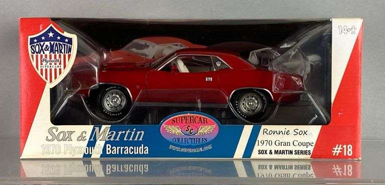 ACME Supercar Collectibles Sox and Martin 1970 Plymouth Barracuda Gran Coupe