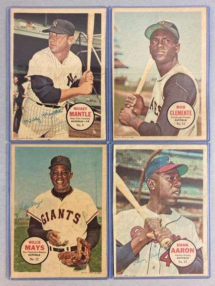 1967 Topps Baseball Poster Complete Set + 10 Duplicates