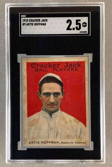 1915 Cracker Jack Artie Hoffman #9 SGC 2.5