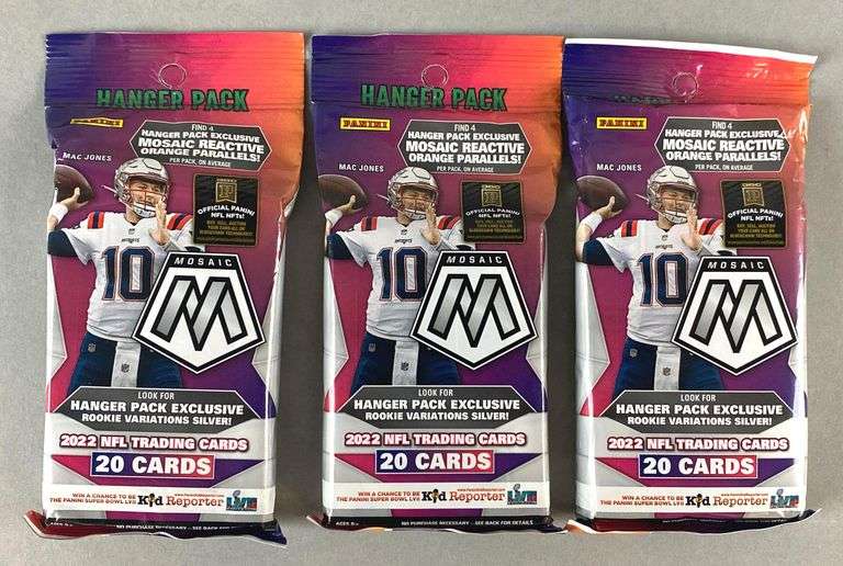 3 - 2022 Panini Mosaic Football Hanger Packs