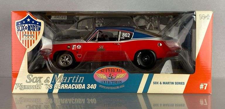 DC Promotions Supercar Collectibles Sox and Martin 1968 Plymouth Barracuda 340