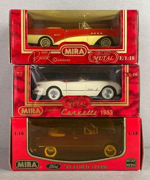 Group of 3 MIRA Classic Model Cruisers
