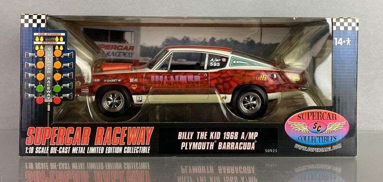 DC Promotions Supercar Collectibles Billy The Kid 1968 A/MP Plymouth Baracuda