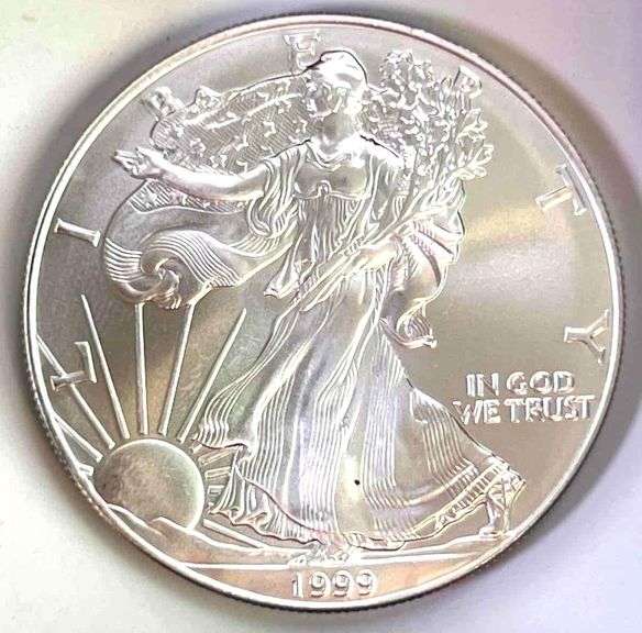 1999 US Mint American Silver Eagle 1 oz .999 Fine