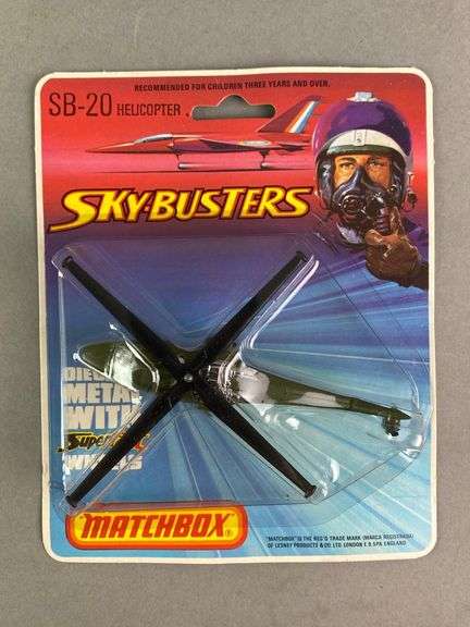 Factory Sleeve of 6 Skybusters SB-20 Matchbox Die-Cast Vehicles
