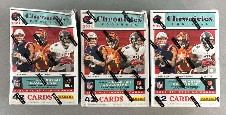 3 - 2021 Chronicles Football Blaster Boxes