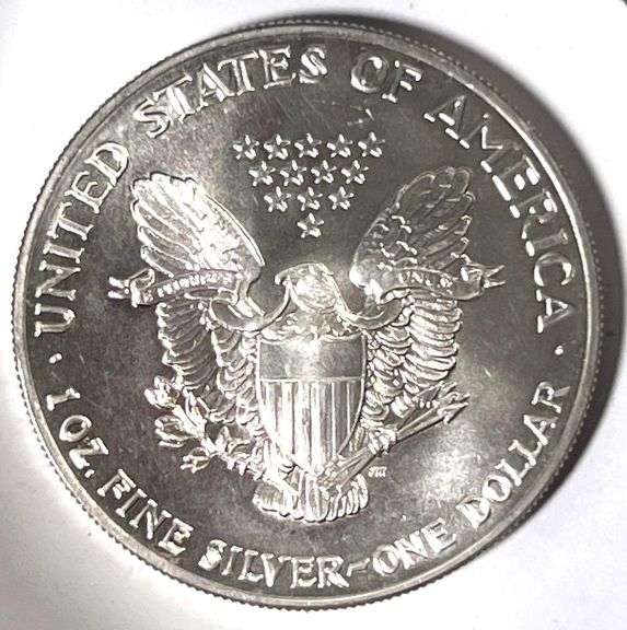 1990 US Mint Silver American Eagle 1 oz .999 Fine Silver