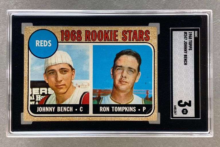 1968 Topps Johnny Bench #247 SGC 3