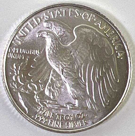 1/2 oz Walking Liberty .999 Fine Silver Round