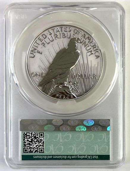 2023 S US Mint Peace Dollar Reverse Proof Advance Delivery CAC PR70