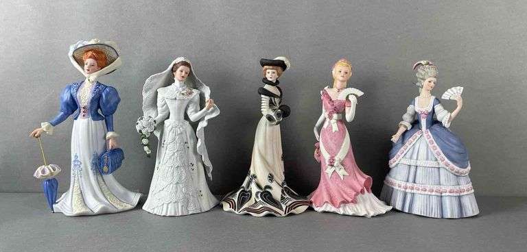 Group of 5 Lenox Fine Porcelain Figurines - Matthew Bullock Auctioneers