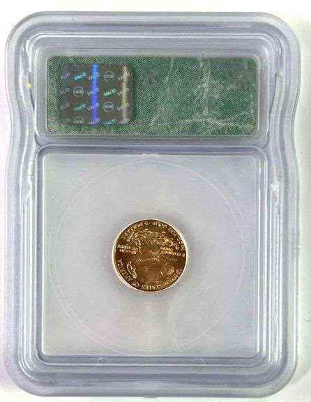 2000 1/10th oz US Gold Eagle ICG MS70