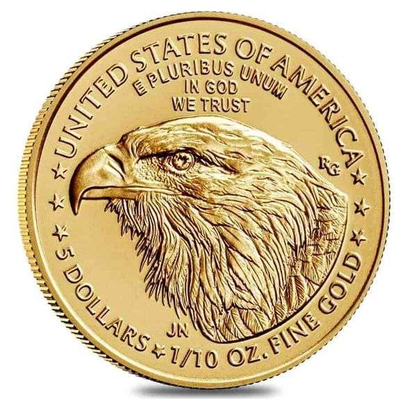 2024 $5 American Eagle 1/10th oz. Fine Gold