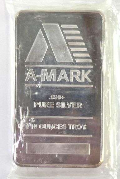 A-Mark 10 oz .999 Fine Silver Bar
